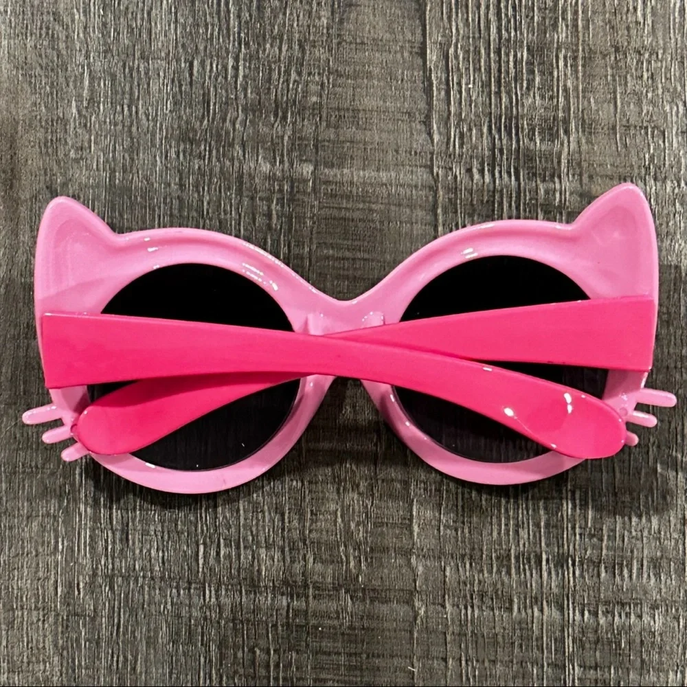 💞 Little Kids Pink Kitty Cat Sunglasses